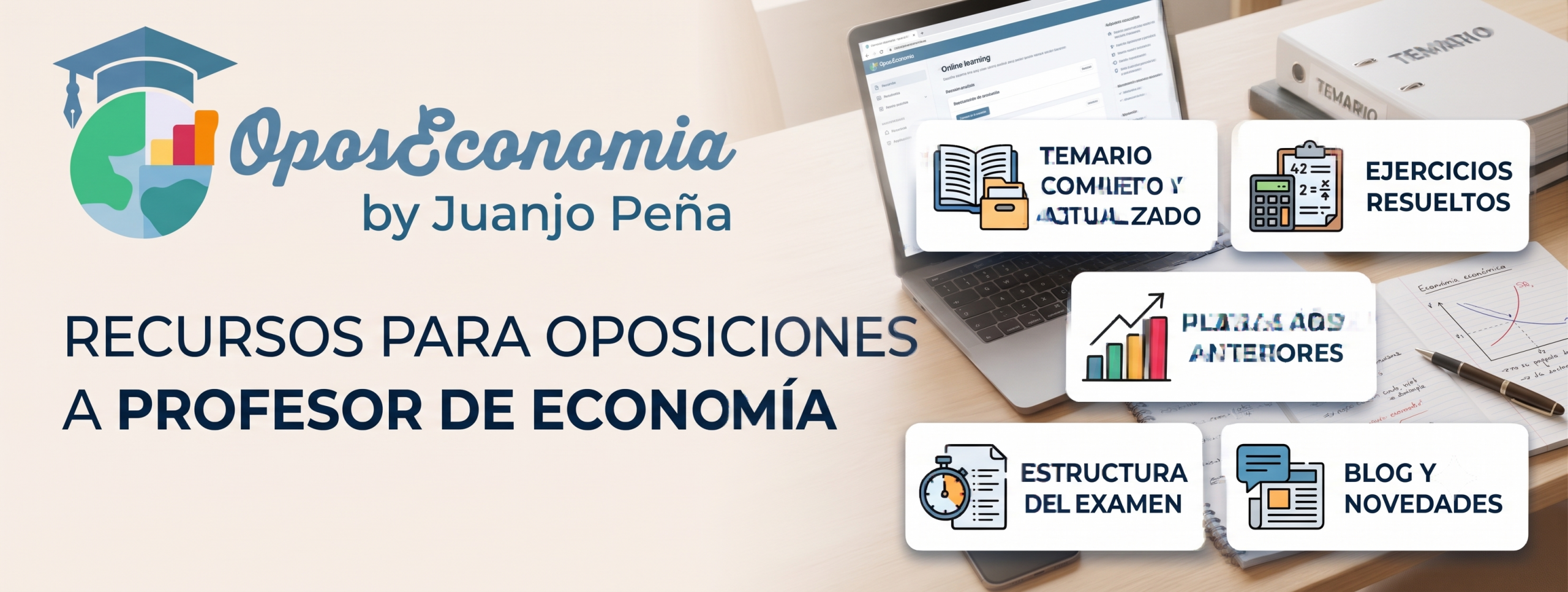 Recursos para preparar las oposiciones de Economía: temario, ejercicios resueltos, plazas de años anteriores, estructura del examen y blog